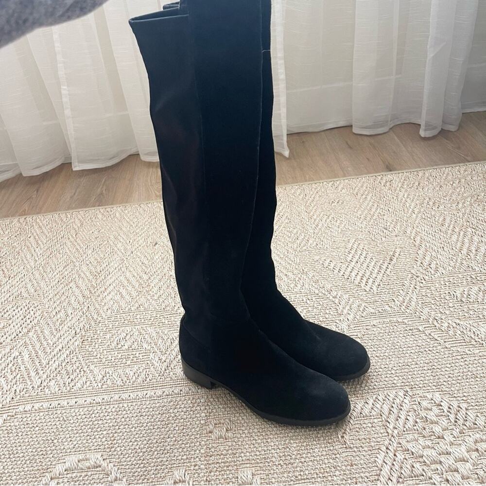 Blondo Sierra Black Knee Boots Suede Leather Waterproof Women’s size 7.5